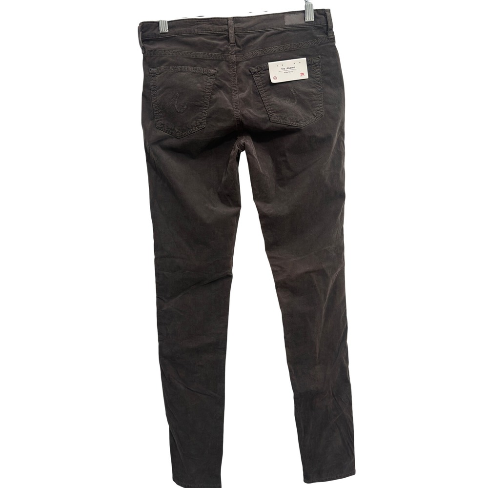 AG Adriano Goldschmied The Legging Corduroy Pants Grey Super Skinny 28R - Picture 2 of 12